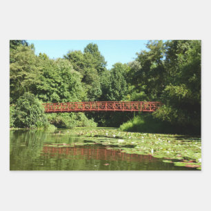 Brücke am Centennial Lake in Ellicott City Geschenkpapier Set