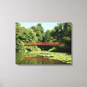 Brücke am Centennial Lake in Ellicott City Leinwanddruck