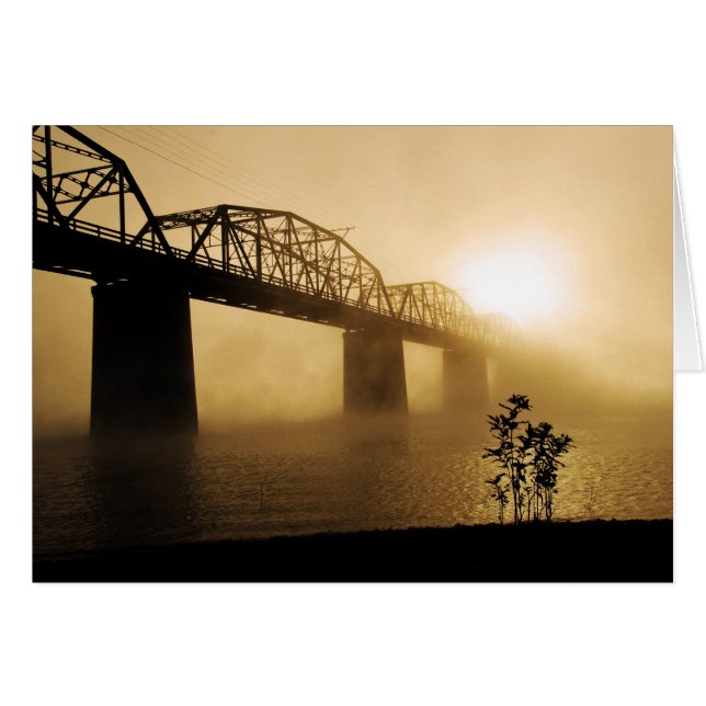 Brücke an der Dämmerung (Vorderseite (Horizontal))