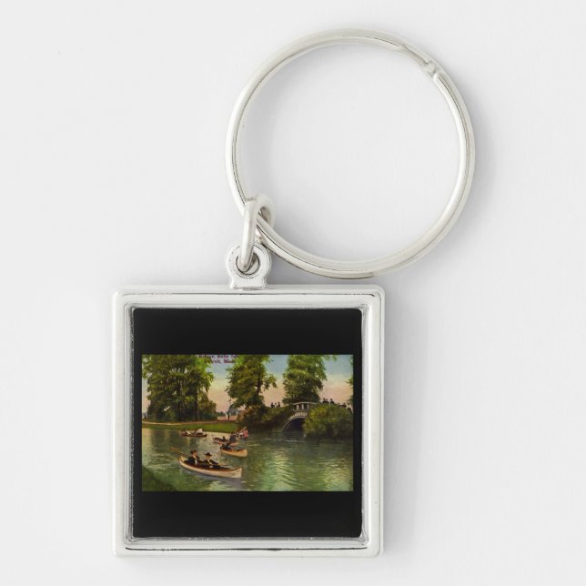 Brücke an der Schönheits-Insel, Detroit, Michigan Schlüsselanhänger (Vorne)