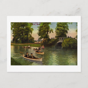 Brücke auf Belle Isle, Detroit, Michigan Vintage Postkarte