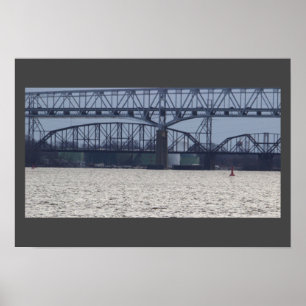 Brücke auf dem Poster des Delaware
