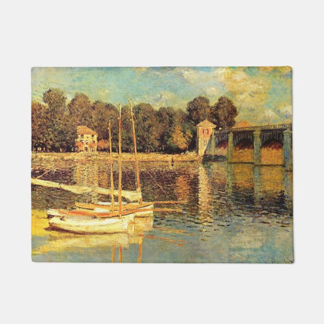 Brücke bei Argenteuil Claude Monet Fußmatte (Vorderseite)