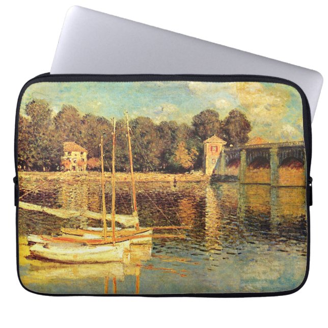 Brücke bei Argenteuil Claude Monet Laptopschutzhülle (Vorderseite)