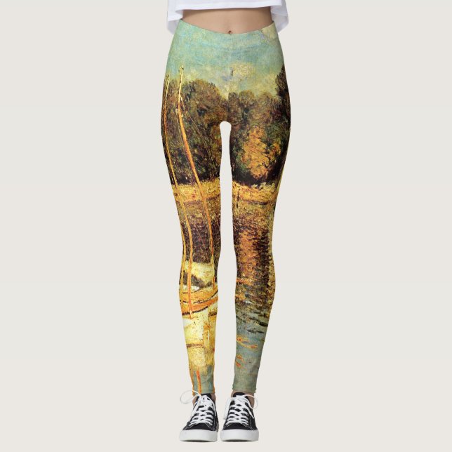 Brücke bei Argenteuil Claude Monet Leggings (Vorderseite)