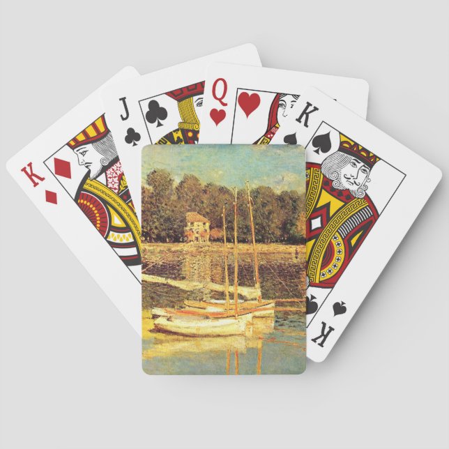 Brücke bei Argenteuil Claude Monet Spielkarten (Rückseite)