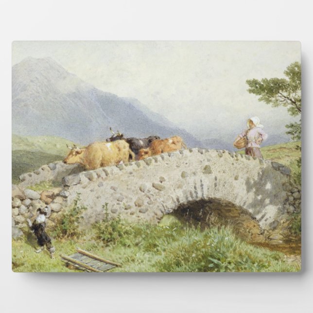 Brücke bei Dalmally (w/c) Fotoplatte (Vorderseite)