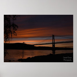 Brücke bei Sunset 2 Poster