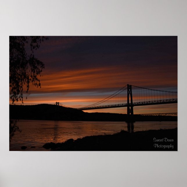 Brücke bei Sunset 2 Poster (Vorne)