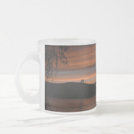 Brücke bei Sunset 2 Zwei-Tone-Kaffee-Tasse Mattglastasse