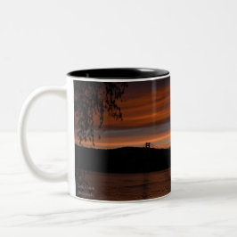 Brücke bei Sunset 2  Zweifarbige Tasse