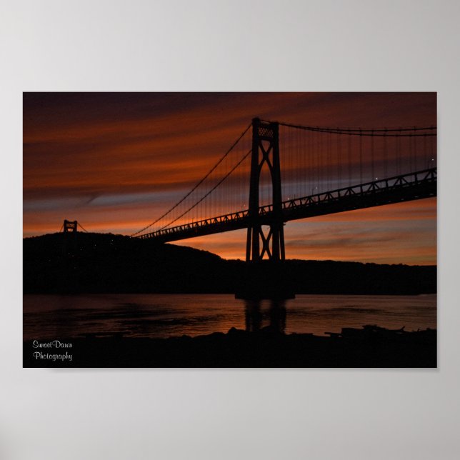 Brücke bei Sunset Poster (Vorne)