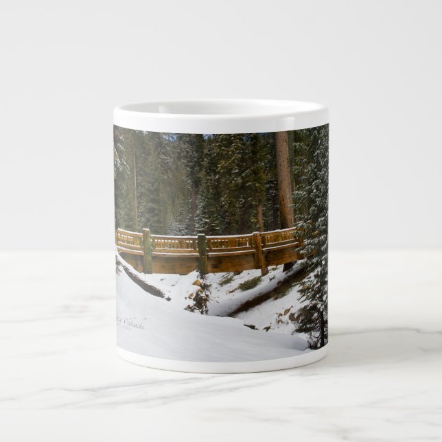 Brücke bei Wuksachi Jumbo-Tasse (Vorderseite)