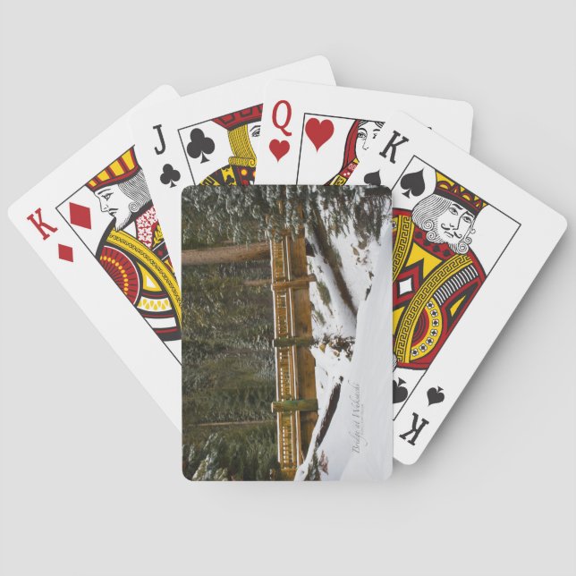 Brücke bei Wuksachi Spielkarten (Rückseite)