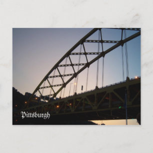 Brücke bis Twilight Postkarte