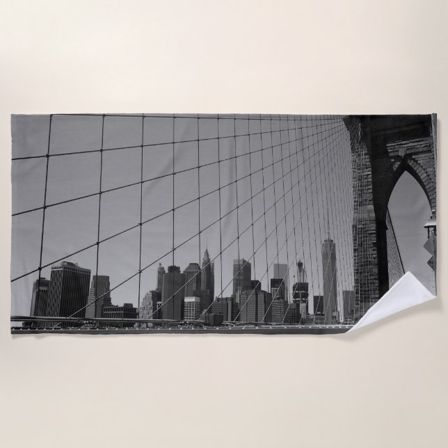 Brücke Brooklyn Strandtuch (Vorderseite)