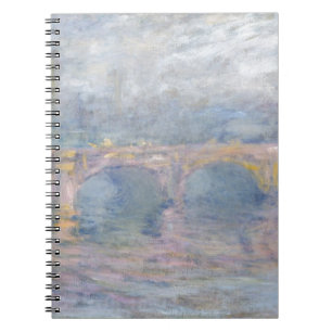 Brücke Claude Monets   Waterloo, London, am Notizblock