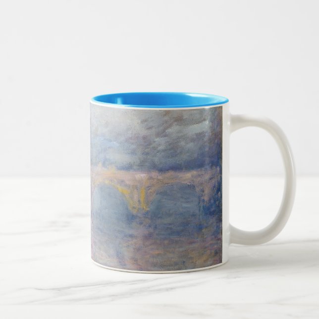 Brücke Claude Monets | Waterloo, London, am Zweifarbige Tasse (Rechts)