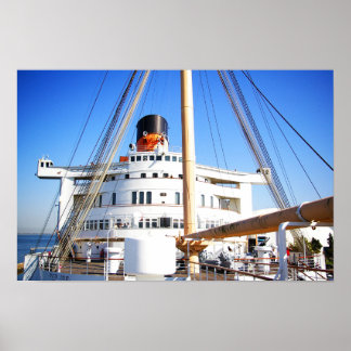 Brücke der Queen Mary - Long Beach, Kalifornien Poster