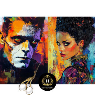 Brücke Frankenstein Decoupage Seidenpapier