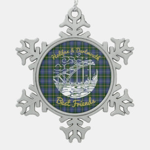 Brücke Halifaxes Dartmouth Tartan Freundverzierun Schneeflocken Zinn-Ornament