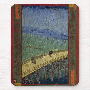 Brücke im Regen Mousepad