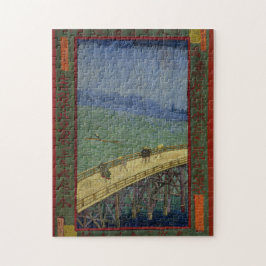 Brücke im Regen nach Hiroshige durch Vincent van