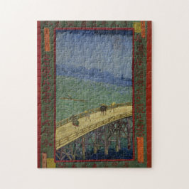 Brücke im Regen-Puzzlespiel