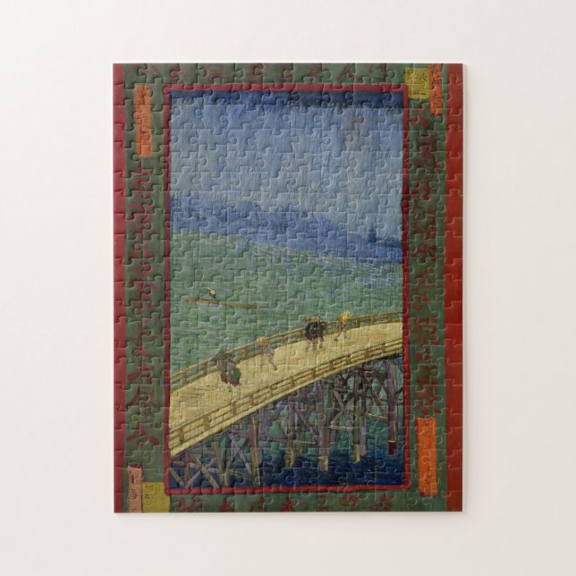 Brücke im Regen-Puzzlespiel (Vertikal)