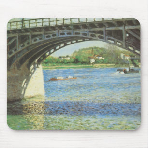 Brücke in Argenteuil bei Gustave Caillebotte Mousepad