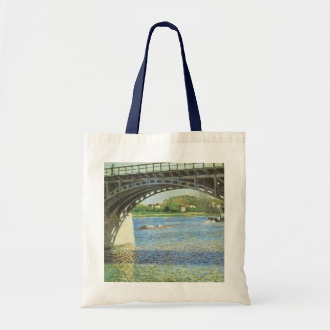 Brücke in Argenteuil bei Gustave Caillebotte Tragetasche (Vorne)