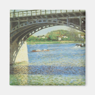 Brücke in Argenteuil von Gustave Caillebotte Magnet