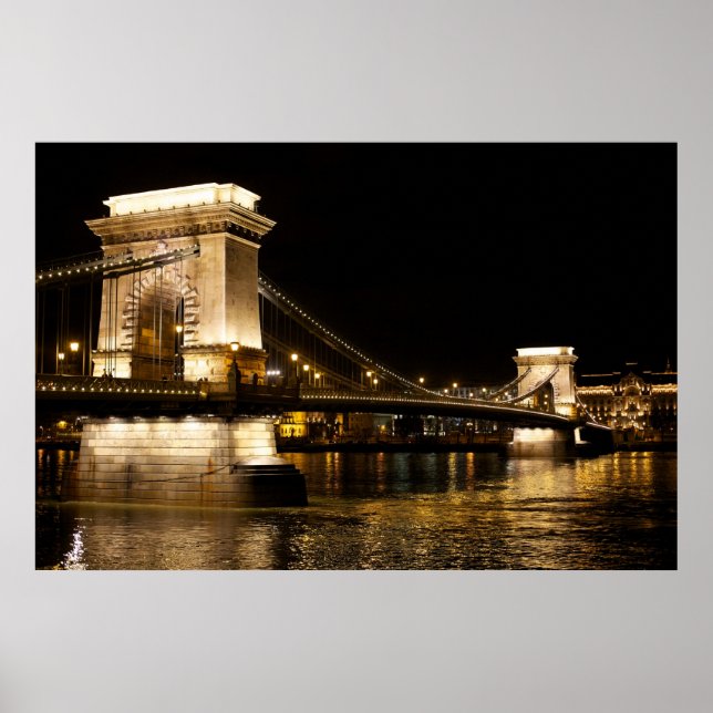 Brücke in Budapest Poster (Vorne)