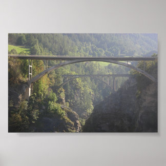 Brücke in der Nähe von Brigg Schweiz Poster