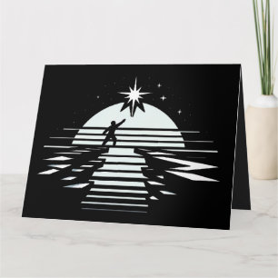 Brücke in die Sterne Symbol für Hoffnung & kosmisc Karte