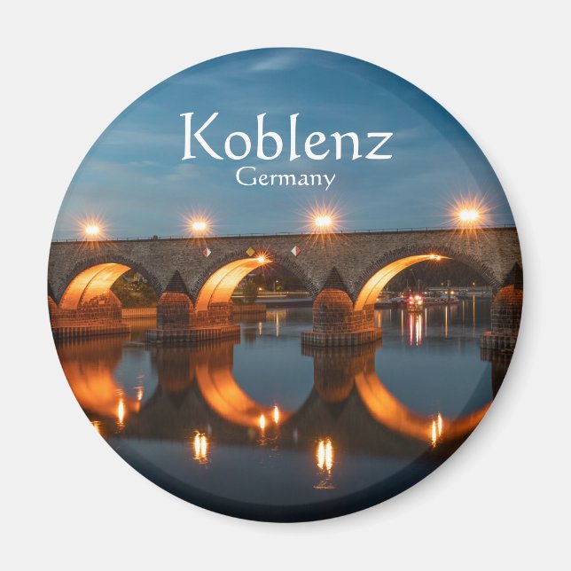 Brücke in Koblenz Deutschland Magnet (Vorne)