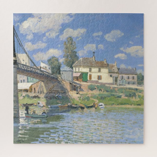 Brücke in Villeneu von Sisley Impressionist Paint (Vertikal)