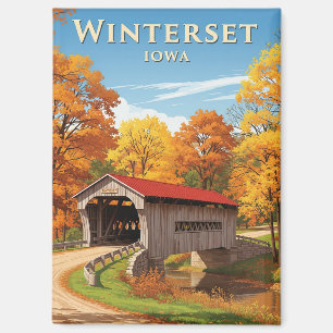 Brücke in Winterset Iowa Magnet