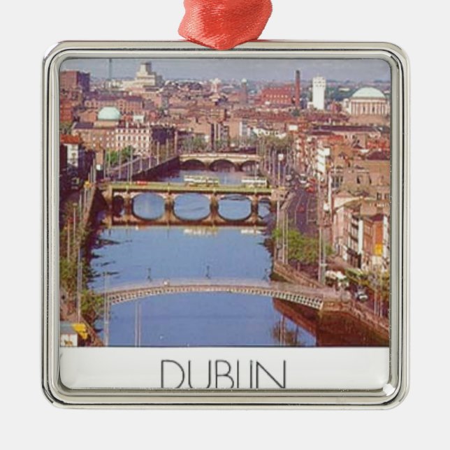 Brücke Irlands Dublin (neu) (St.K) Ornament Aus Metall (Vorne)