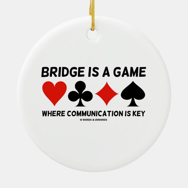 Brücke ist ein Spiel, in dem Kommunikation Keramikornament (Hinten)