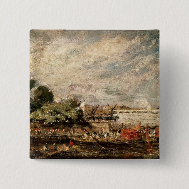 Brücke John Constables | Waterloo von oben Button (Vorderseite)