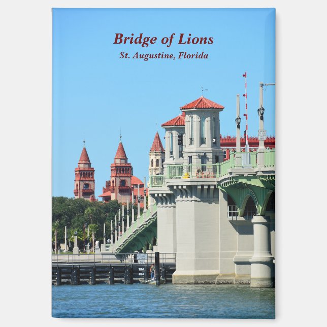 Brücke Lions St. Augustine, Florida Magnet (Vorderseite)