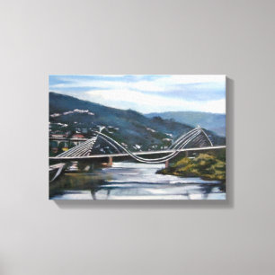 Brücke ,(Ourense), /Bridge (Ourense) Leinwanddruck