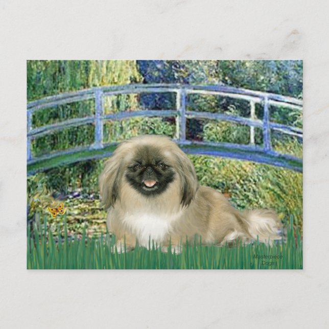Brücke - Pekingese 1b Postkarte (Vorderseite)