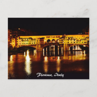 Brücke Ponte Vecchio in Florenz, Italien Postkarte