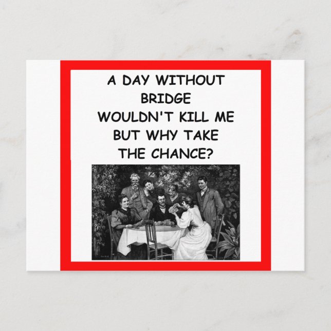 BRÜCKE POSTKARTE (Vorderseite)