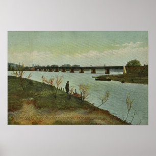 Brücke Schuylkill River Norristown PA Poster