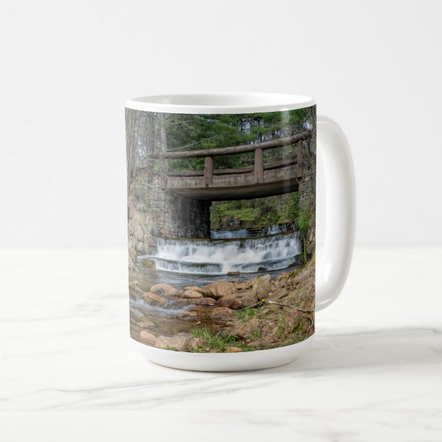 Brücke über den Hickory Run Kaffeetasse (VorderseiteRechts)
