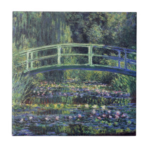 Brücke über den Seerosenteich von Claude Monet Fliese