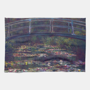 Brücke über den Seerosenteich von Claude Monet Geschirrtuch
